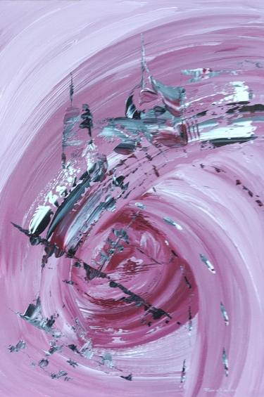 Pink Abstract Painting "You" I thumb