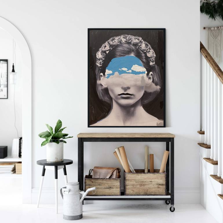 Original Surrealism Women Painting by Lenny Gerard
