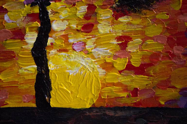 Original Impressionism Landscape Painting by Anna Derevyanko