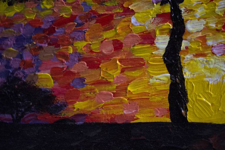 Original Impressionism Landscape Painting by Anna Derevyanko