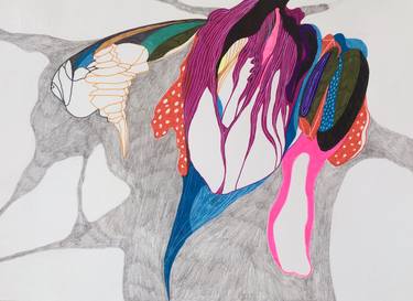Original Abstract Drawings by Kerstin Stephan
