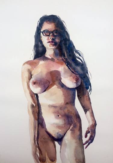 Original Nude Painting by ALEJANDRO ARTEAGA