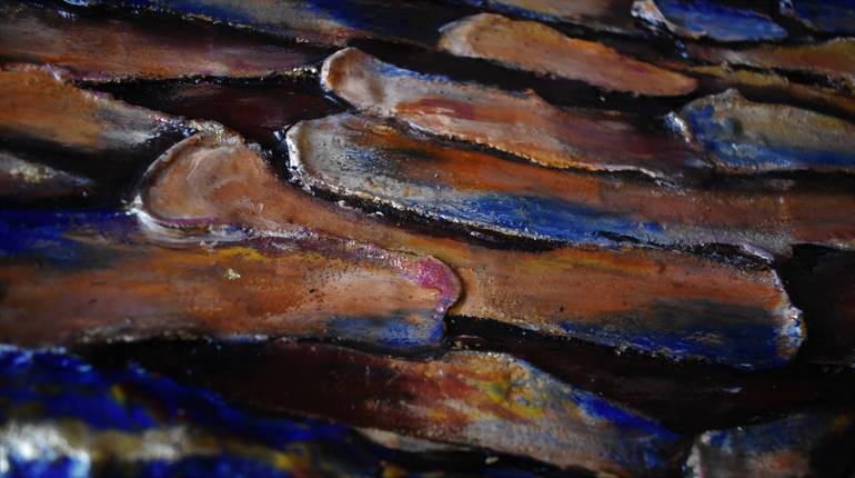 Original Abstract Expressionism Abstract Mixed Media by Kate Davitashvili