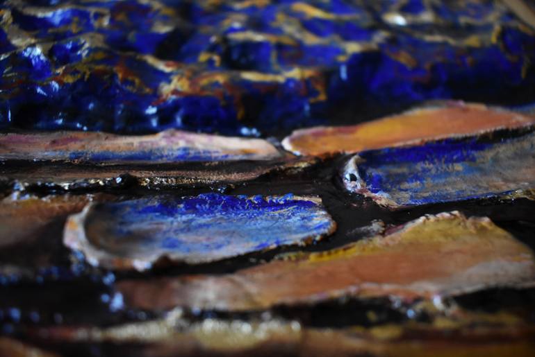 Original Abstract Expressionism Abstract Mixed Media by Kate Davitashvili