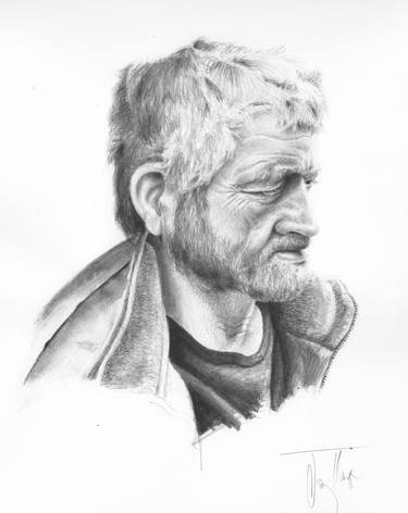 Original Portrait Drawing by Jay Hurst