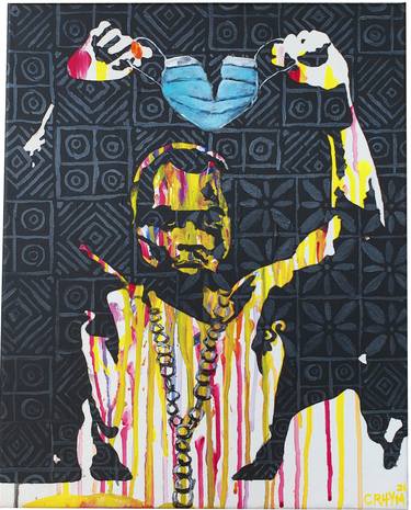 Original Abstract Pop Culture/Celebrity Paintings by Clarence Rhym