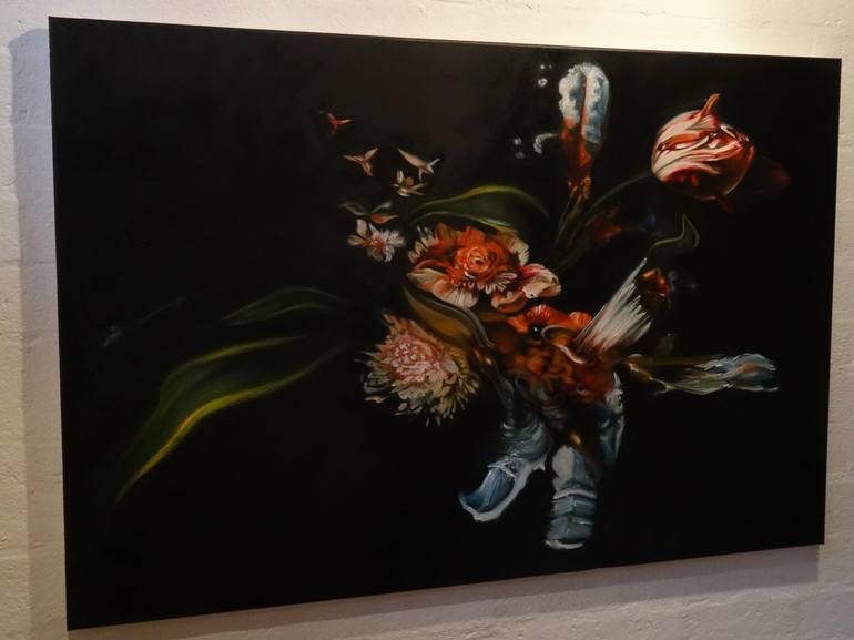Original Figurative Floral Painting by Jacco Hinke