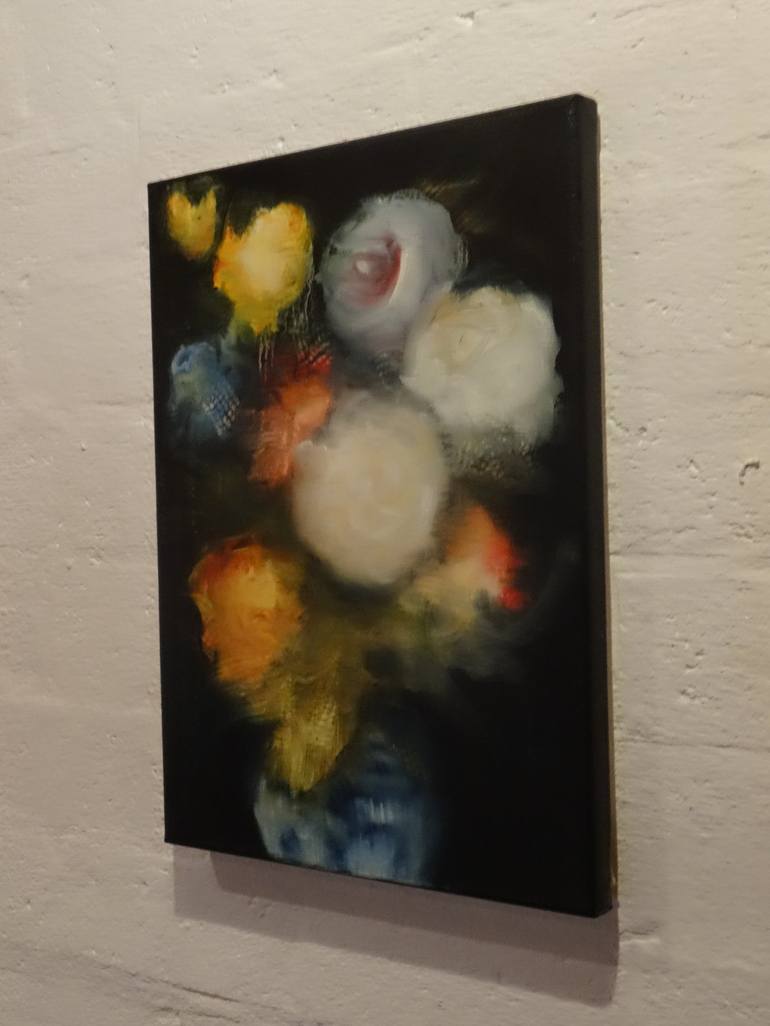Original Expressionism Floral Painting by Jacco Hinke