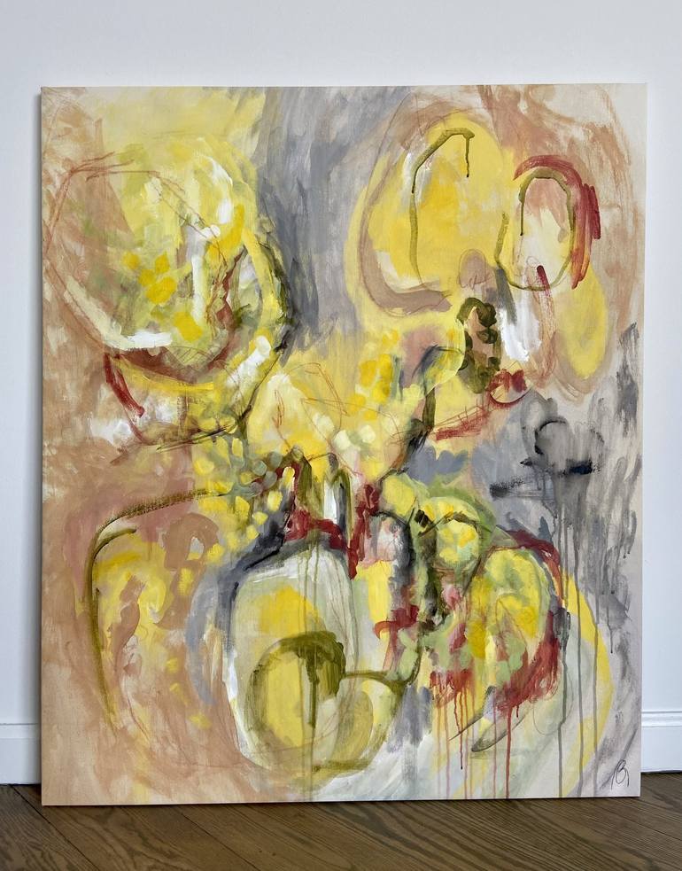 Original Abstract Expressionism Abstract Painting by Brenda Rodriguez