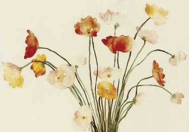 Original Floral Paintings by Flavia Cuddemi