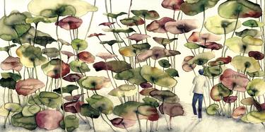 Original Contemporary Garden Paintings by Flavia Cuddemi