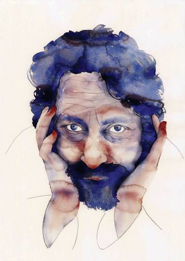 Original Figurative Portrait Drawings by Flavia Cuddemi