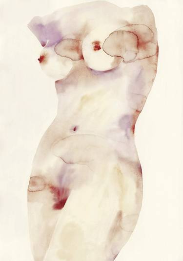 Original Expressionism Nude Paintings by Flavia Cuddemi