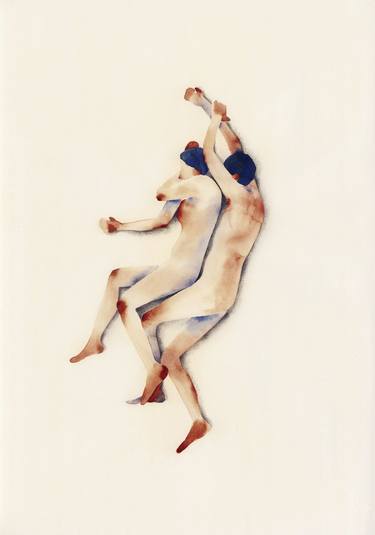 Original Figurative Erotic Paintings by Flavia Cuddemi