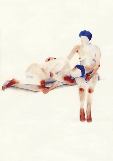 Original Figurative Body Paintings by Flavia Cuddemi
