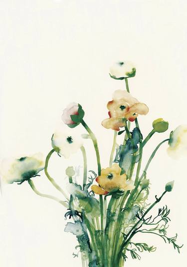Original Floral Paintings by Flavia Cuddemi