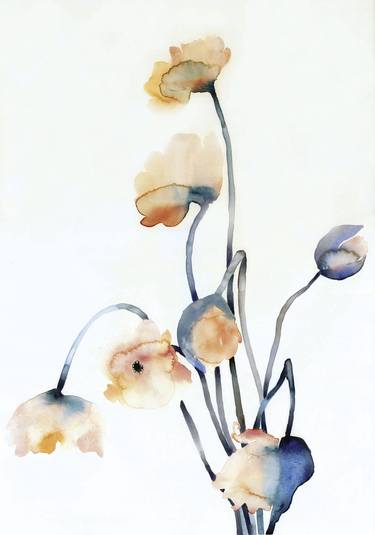 Original Floral Drawings by Flavia Cuddemi