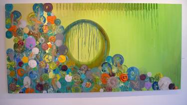 Original Fine Art Abstract Painting by Alex Castello