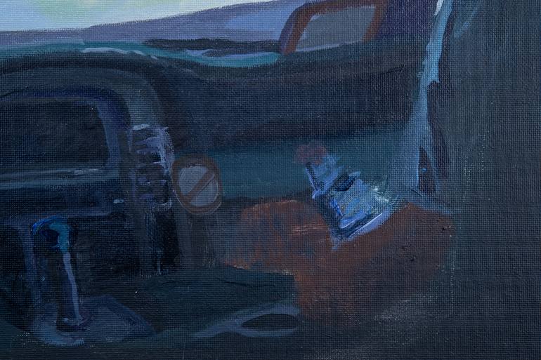 Original Conceptual Time Painting by Arina Lukasheva