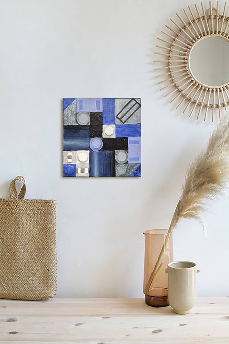 Original Geometric Painting by Ekaterina Ivanilova