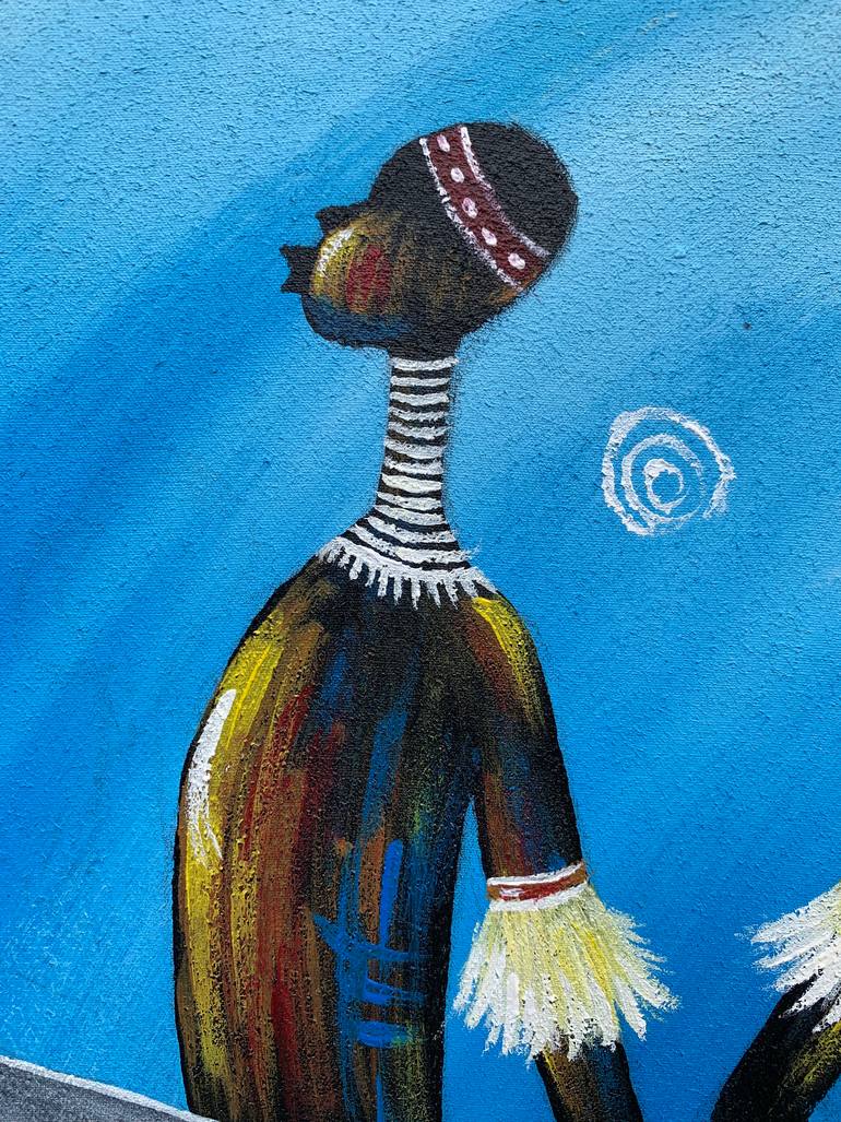 Original Art Deco Abstract Painting by Rudolf Boateng