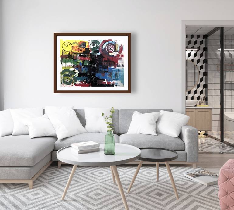 Original Abstract Painting by Rudolf Boateng
