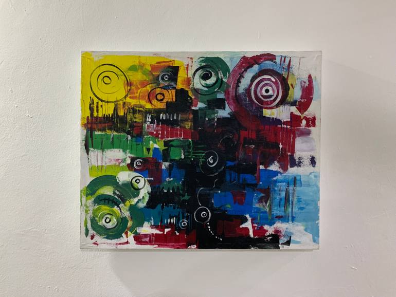 Original Abstract Expressionism Abstract Painting by Rudolf Boateng