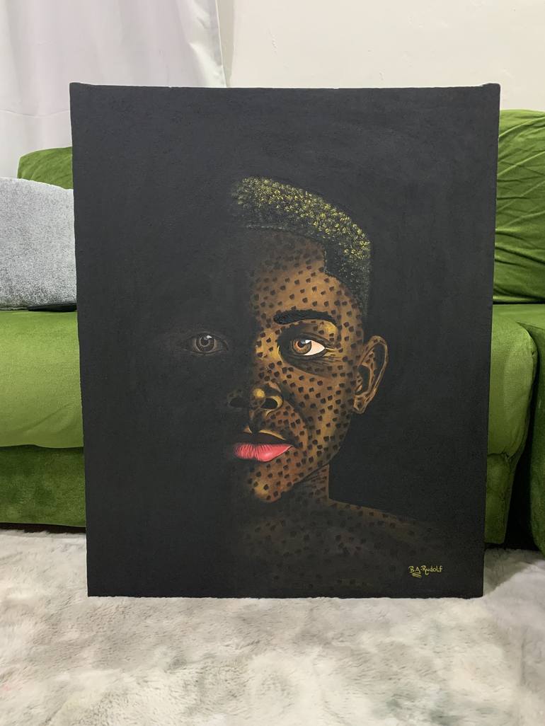 Original Portrait Painting by Rudolf Boateng