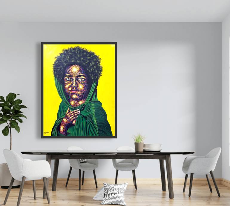 Original Abstract Expressionism Children Painting by Rudolf Boateng