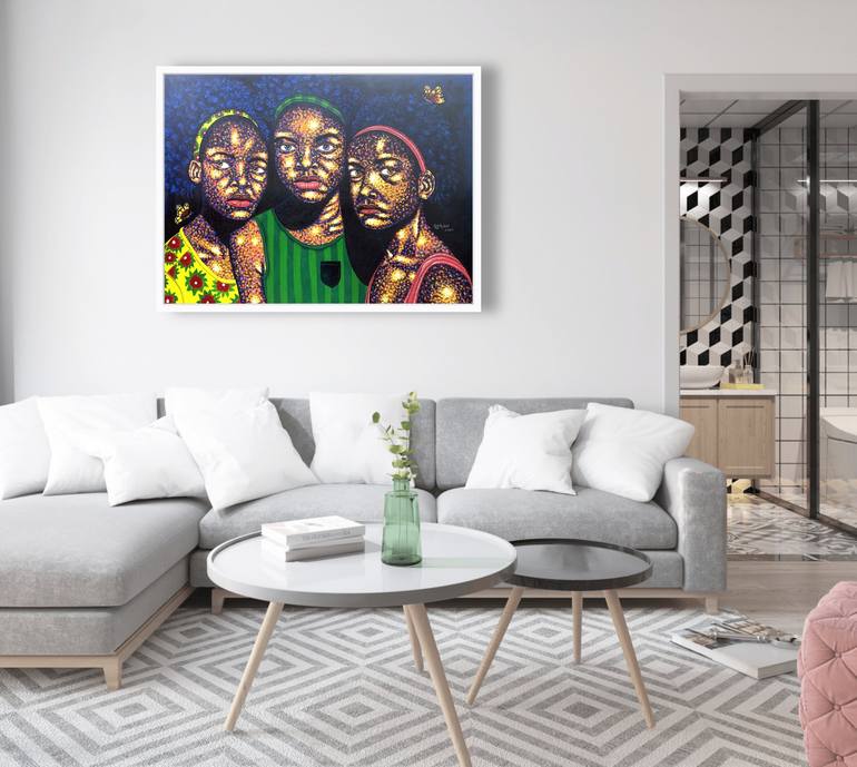 Original Abstract Painting by Rudolf Boateng