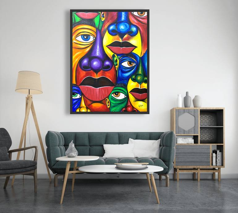 Original Abstract Painting by Rudolf Boateng