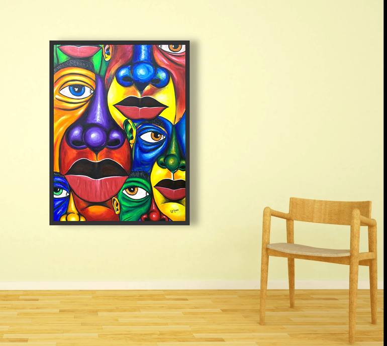 Original Abstract Painting by Rudolf Boateng