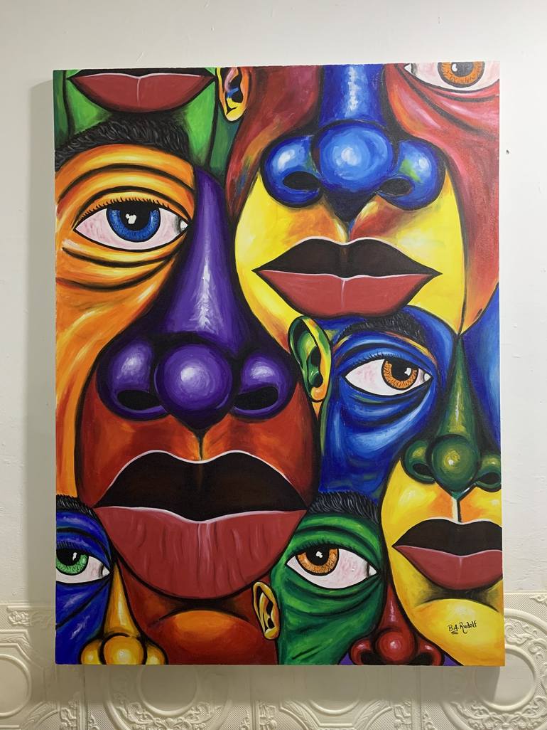 Original Abstract Painting by Rudolf Boateng