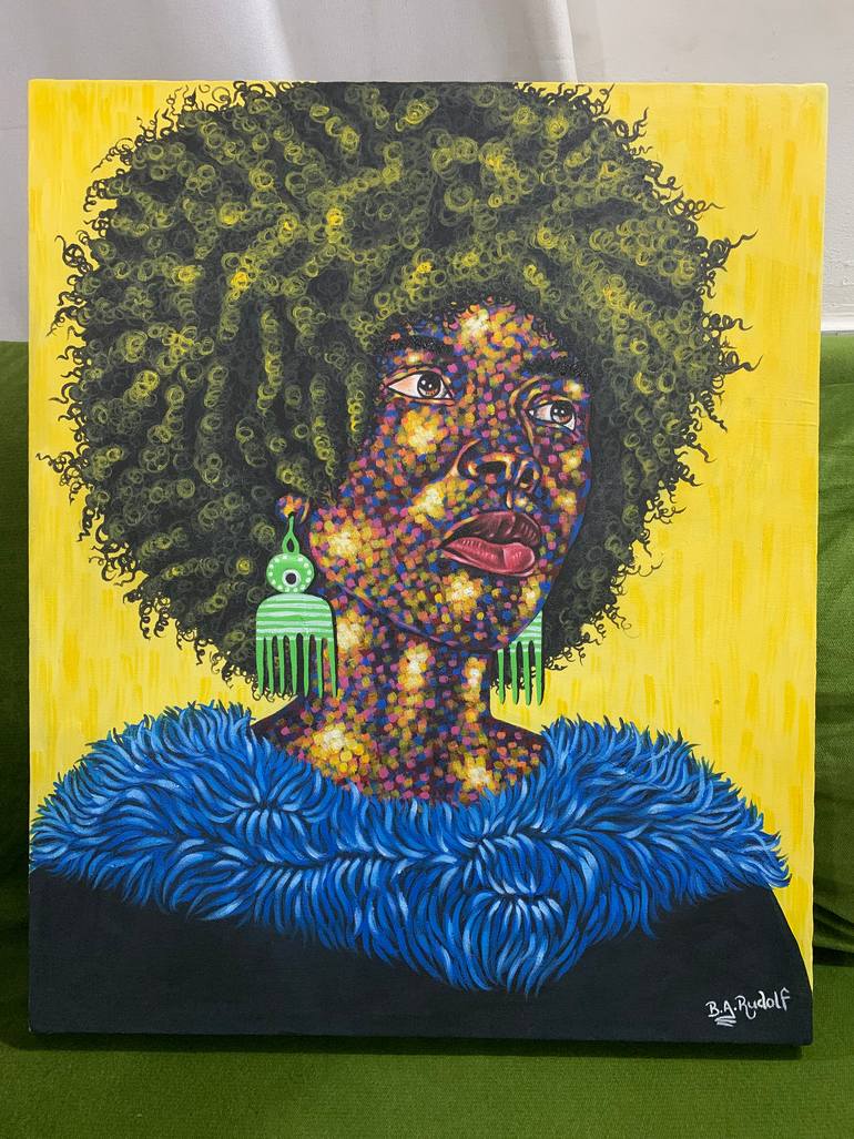 Original Abstract Expressionism Abstract Painting by Rudolf Boateng