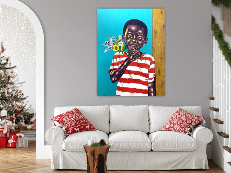 Original Abstract Expressionism Abstract Painting by Rudolf Boateng