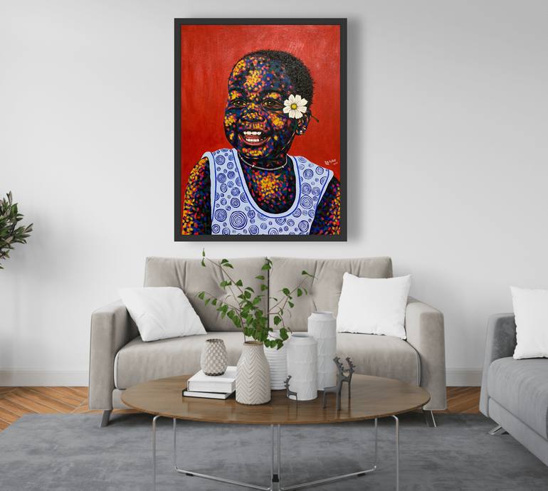 Original Abstract Expressionism Abstract Painting by Rudolf Boateng