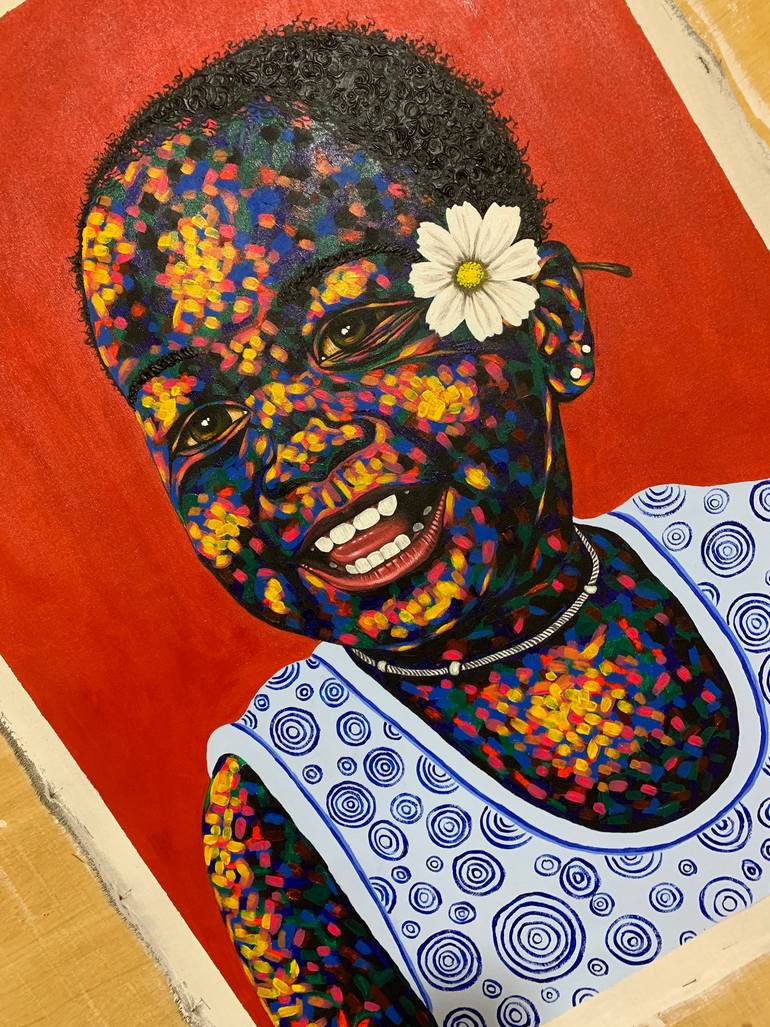 Original Abstract Expressionism Abstract Painting by Rudolf Boateng