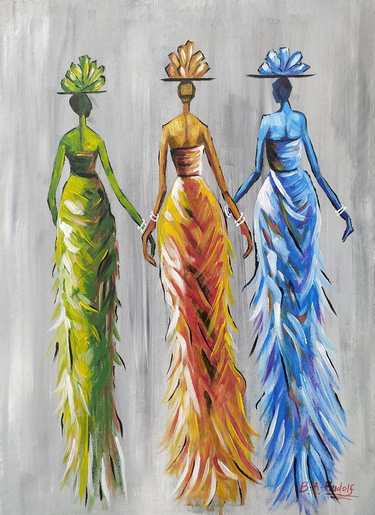 Original Abstract Expressionism Abstract Painting by Rudolf Boateng