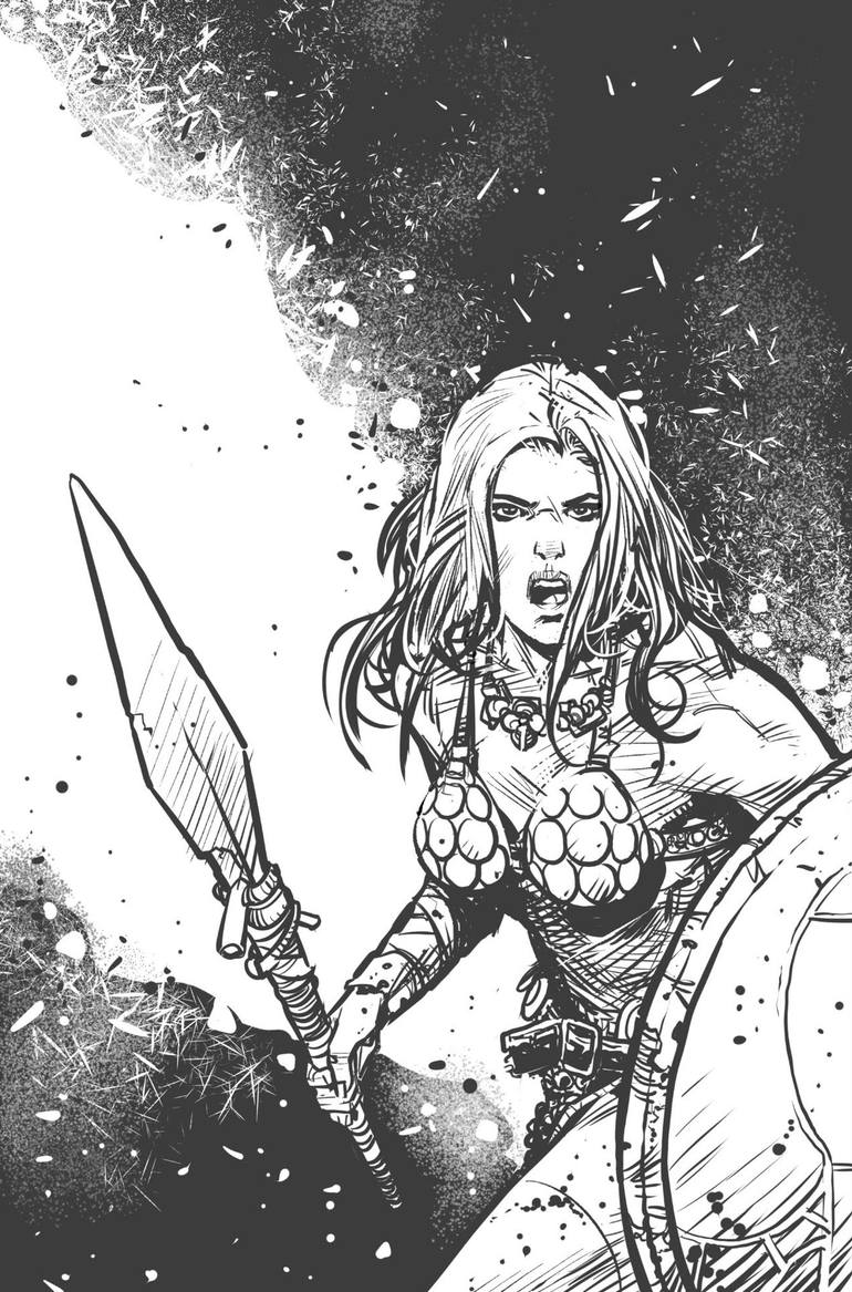 Red Sonja By Dynamite Comics Drawing by Mirko Colak | Saatchi Art