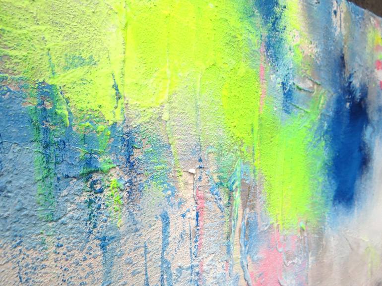 Original Abstract Expressionism Abstract Painting by Neon Mary