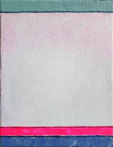 Neon Pink Abstract Painting, Forever with You, Blush Pink thumb