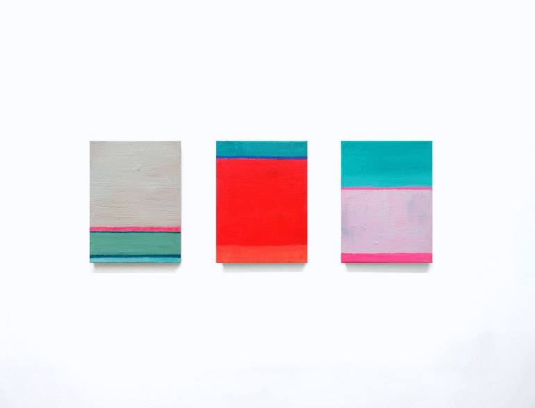 Original Art Deco Abstract Painting by Neon Mary