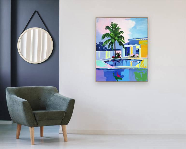 Original Art Deco Abstract Painting by Neon Mary