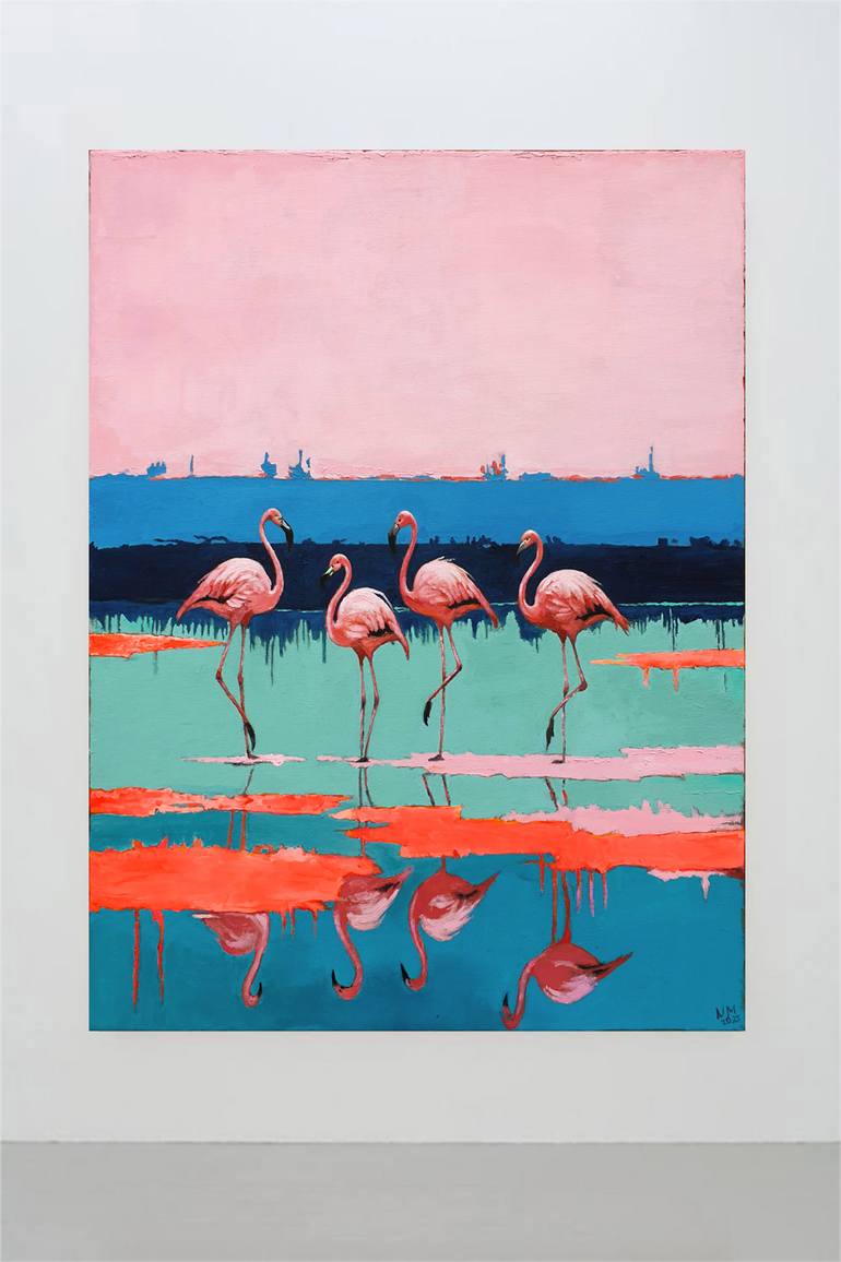 Original Abstract Animal Painting by Neon Mary