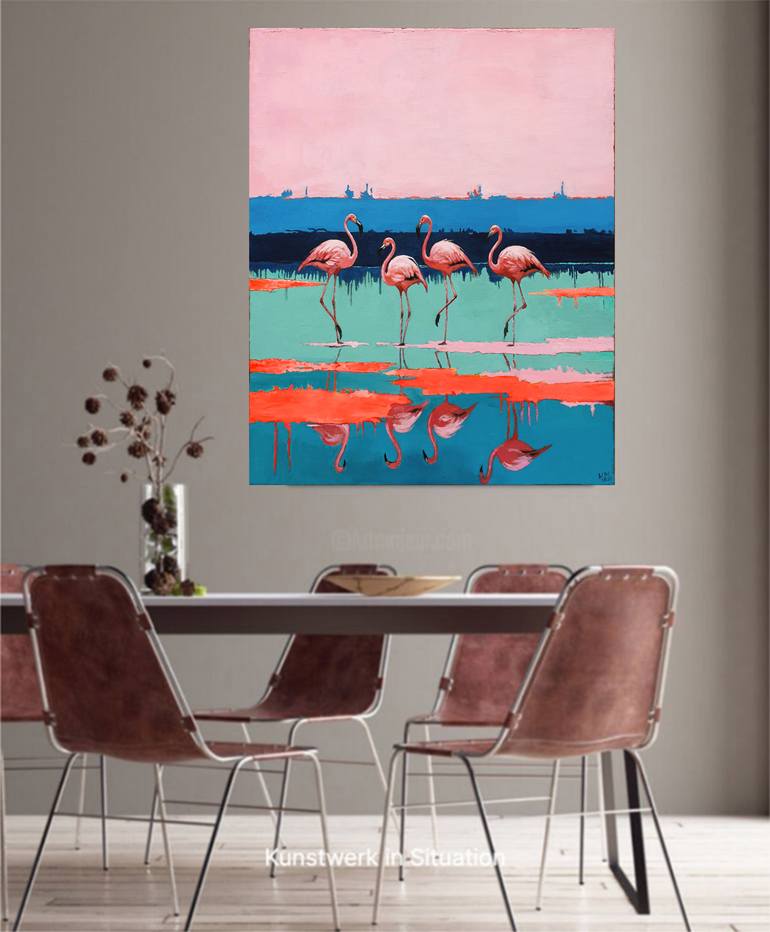 Original Abstract Animal Painting by Neon Mary