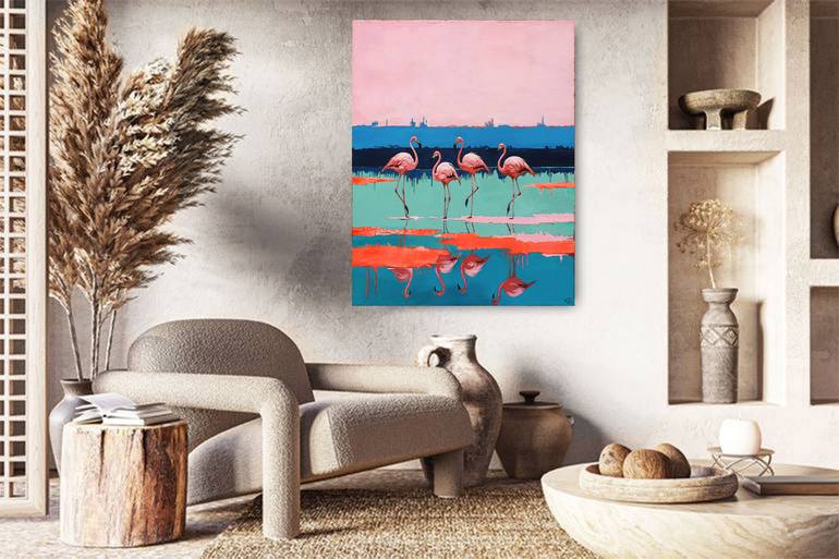 Original Abstract Animal Painting by Neon Mary
