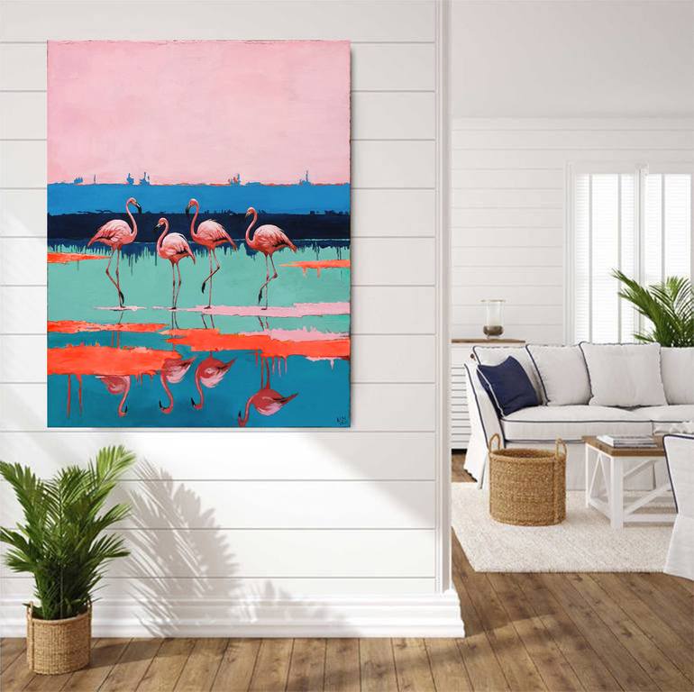 Original Abstract Animal Painting by Neon Mary