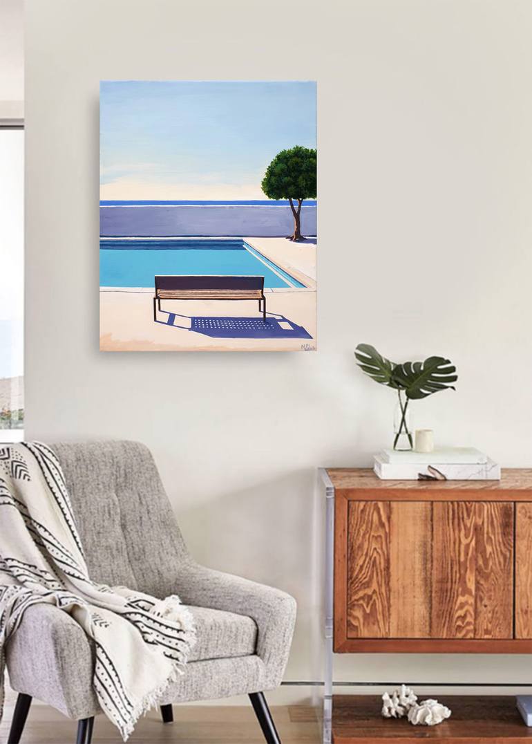 Original Abstract Seascape Painting by Neon Mary