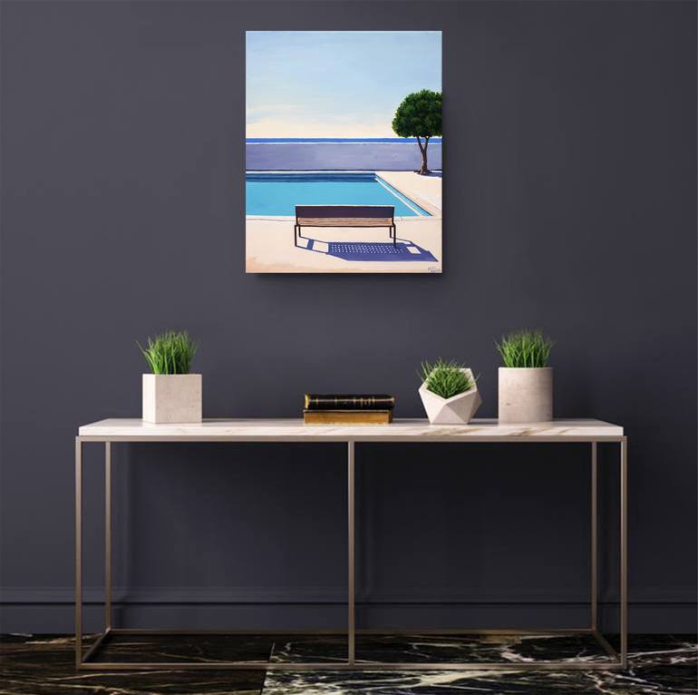 Original Abstract Seascape Painting by Neon Mary