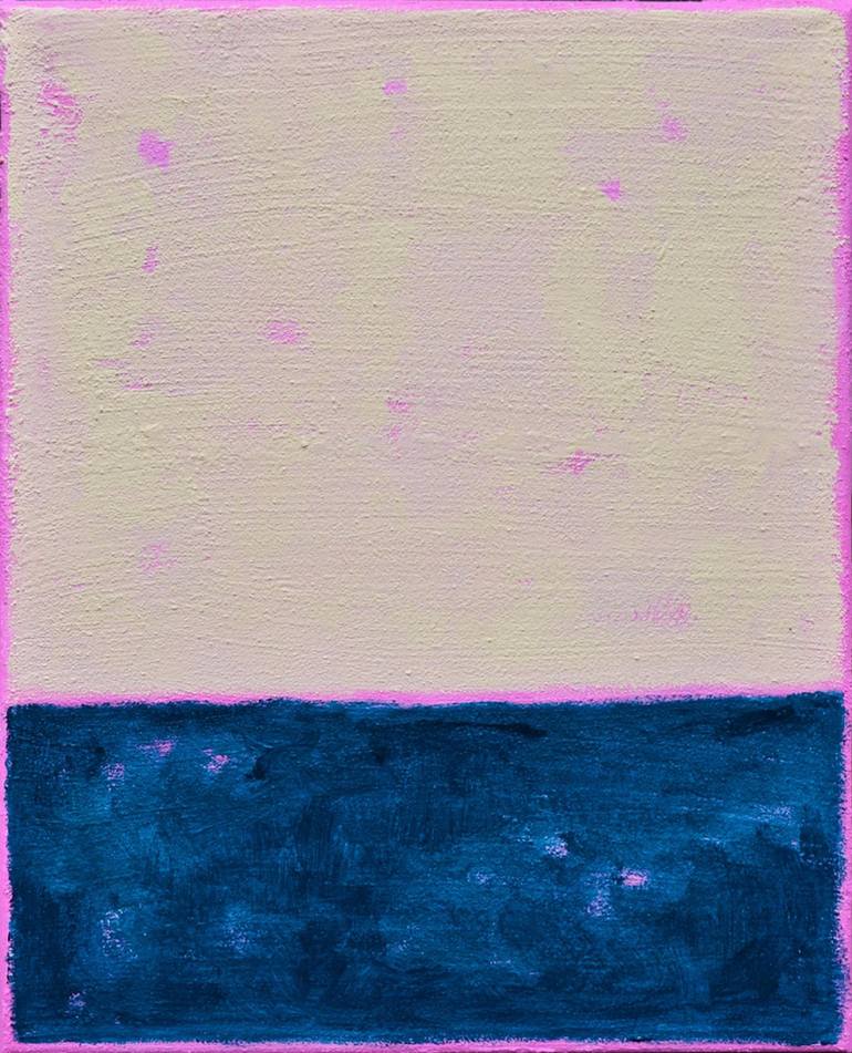 Blue Yellow Pink Abstract Painting. Mark Rothko. Textured Painting by